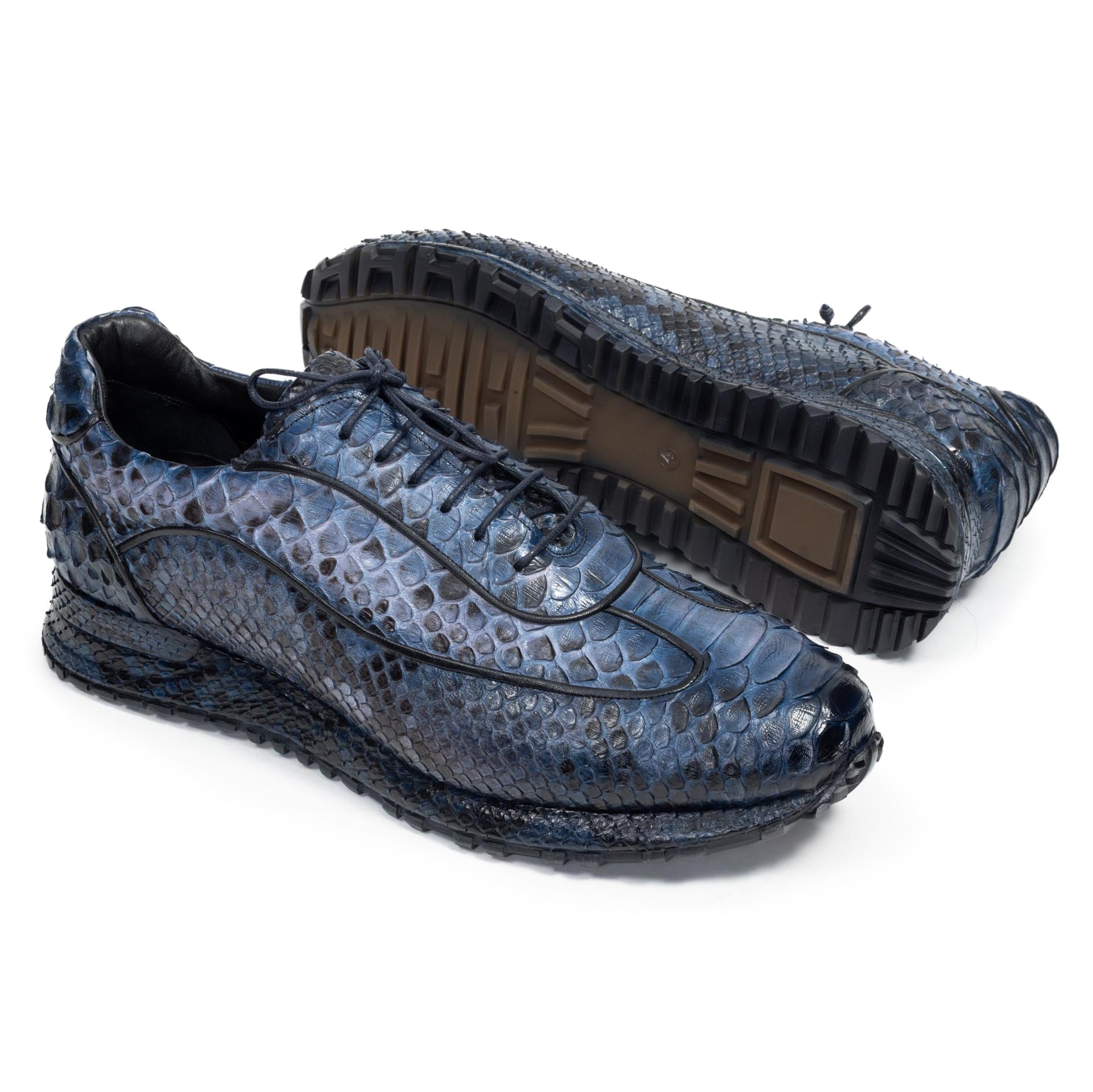 The Maestro Blue Python Exotic Sneakers