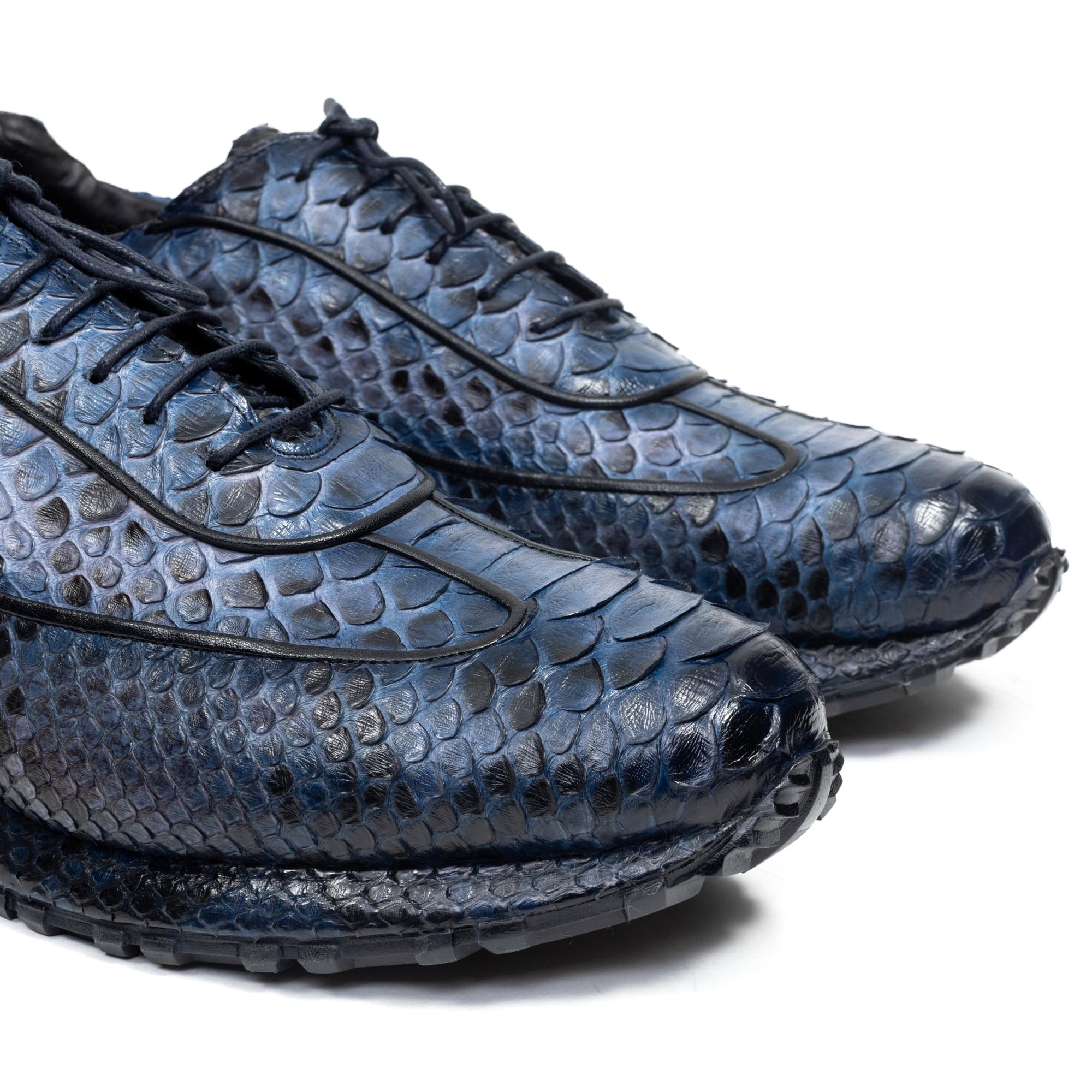 The Maestro Blue Python Exotic Sneakers