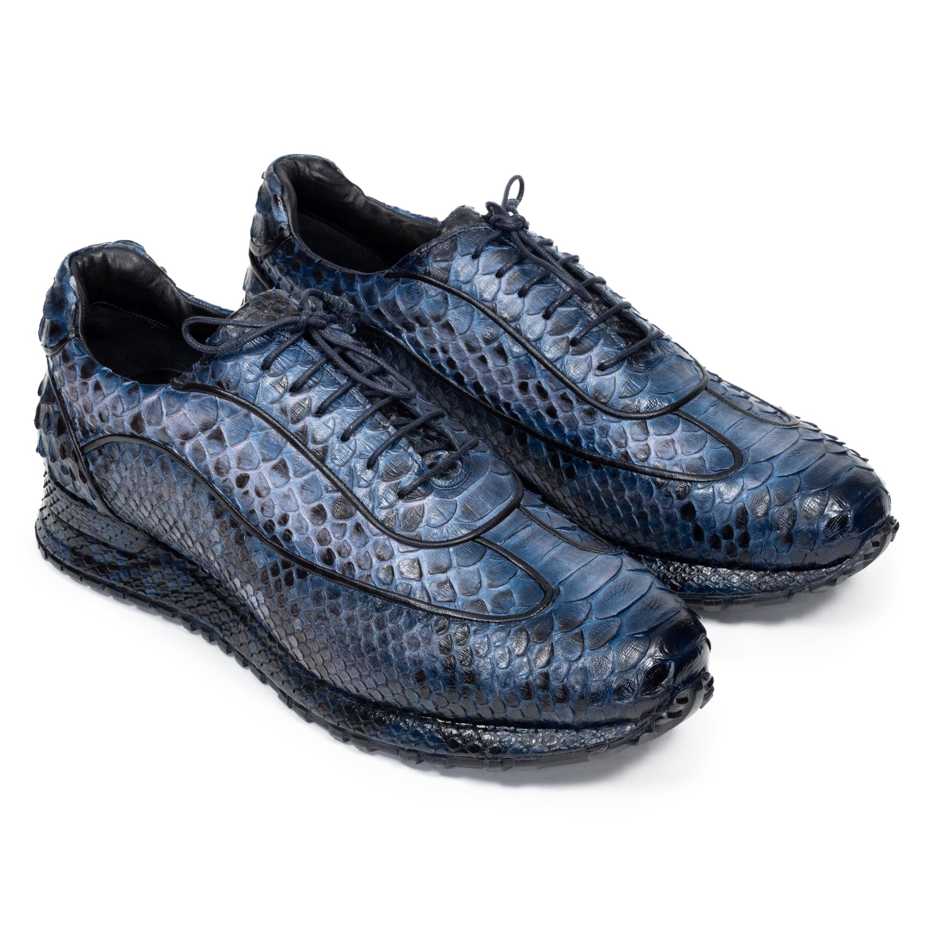 The Maestro Blue Python Exotic Sneakers
