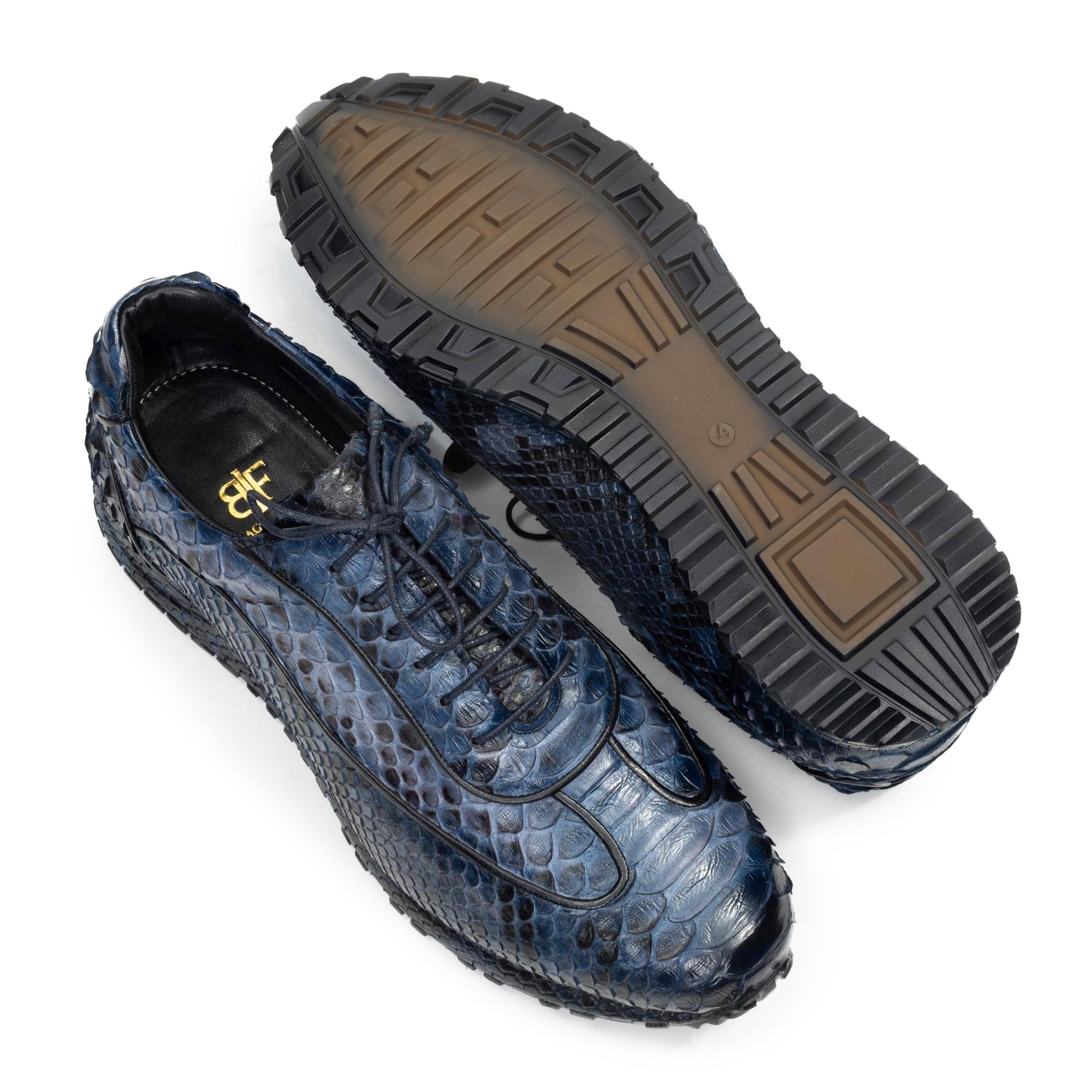 The Maestro Blue Python Exotic Sneakers