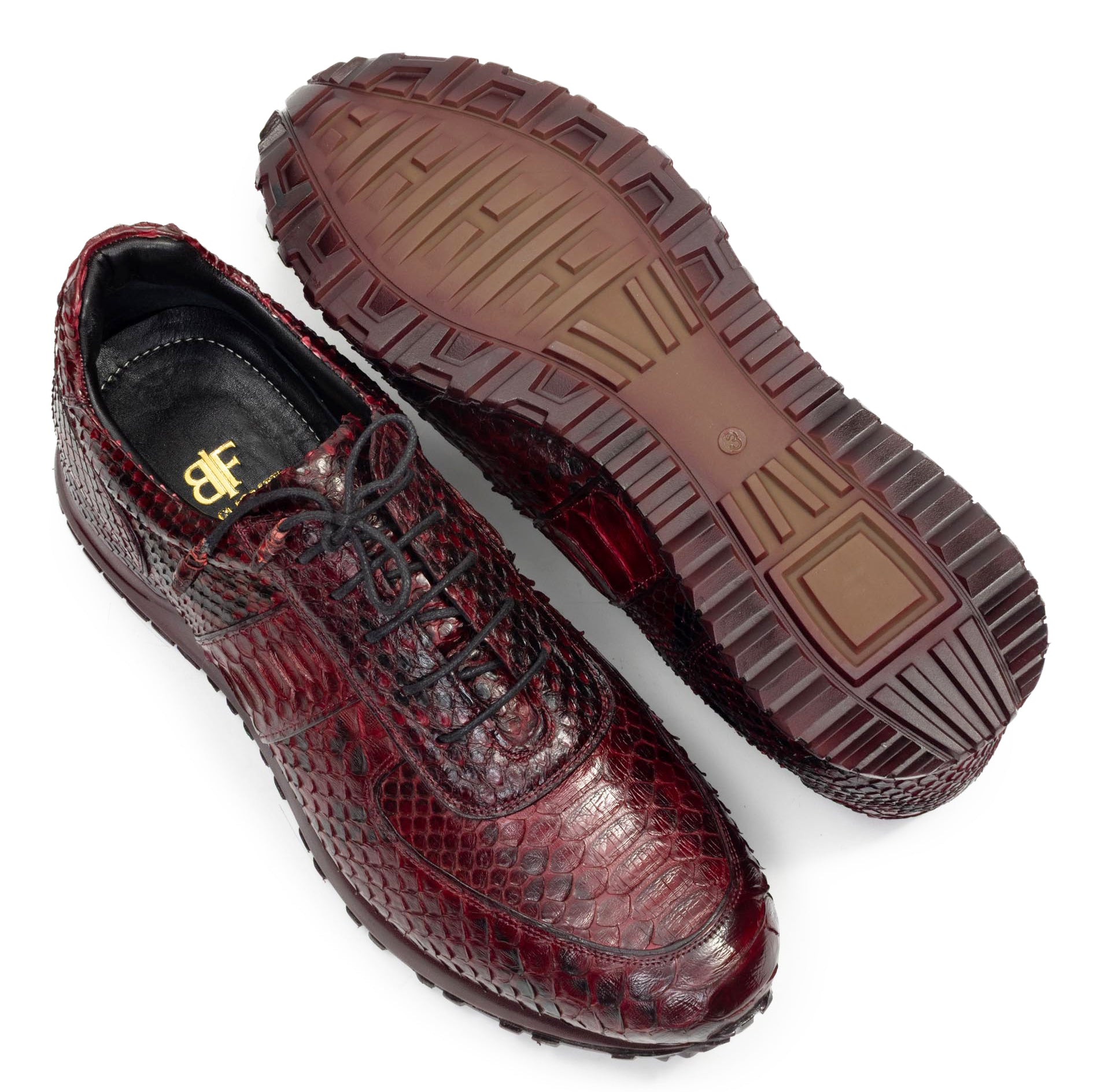 The Nocturne Garnet Python Exotic Sneakers