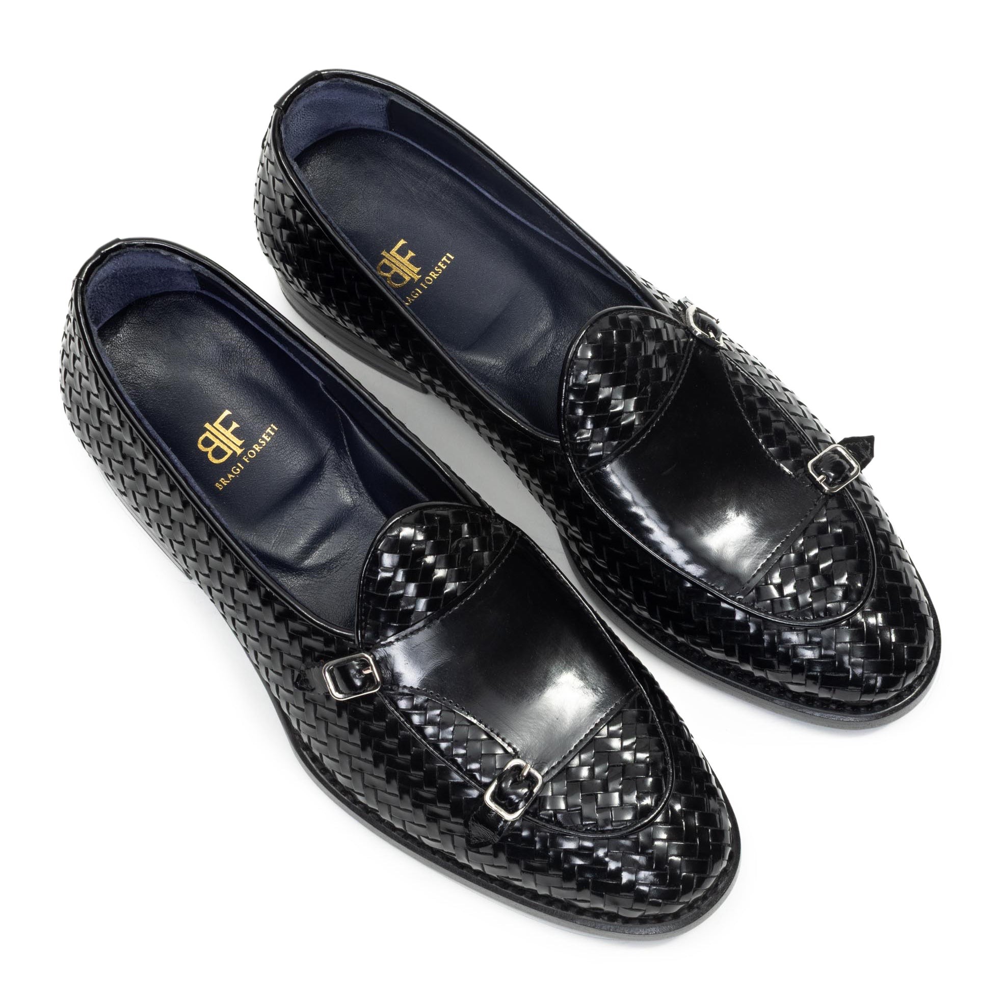 Monochrome Woven Double Buckle Loafer