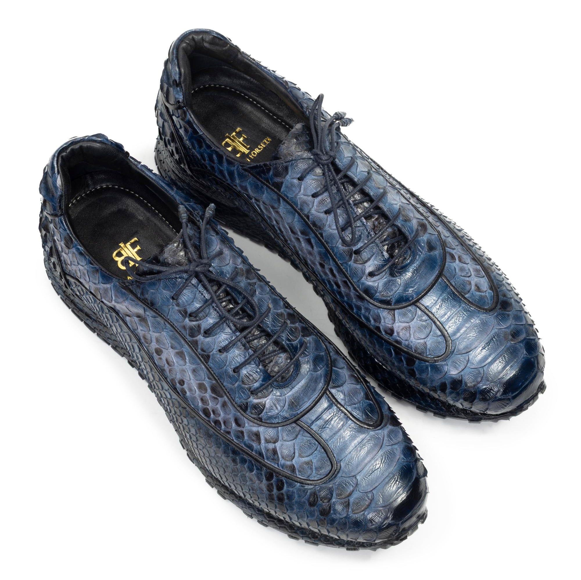 The Maestro Blue Python Exotic Sneakers