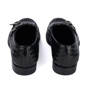 Monochrome Woven Double Buckle Loafer
