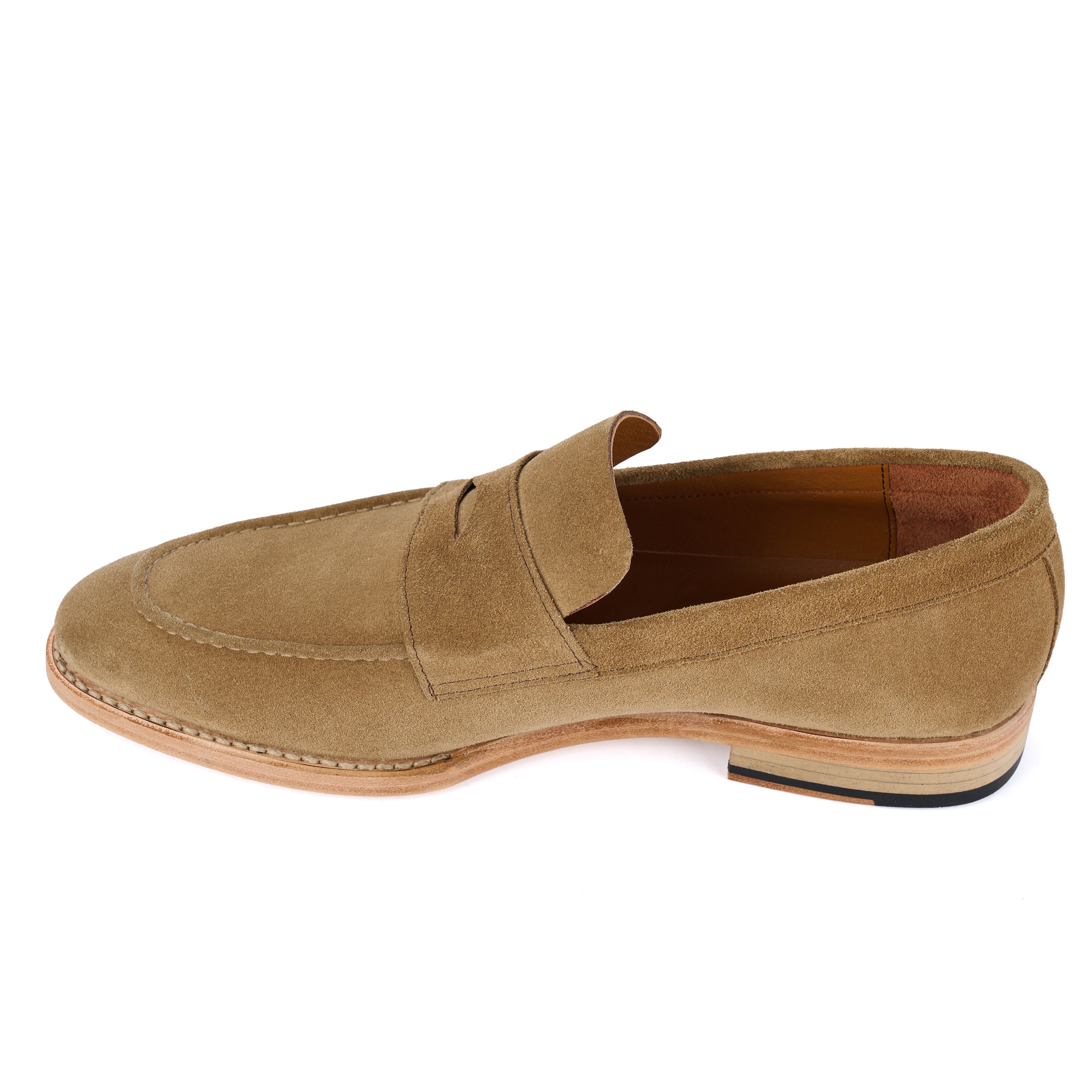 The Amber Suede Penny Loafer