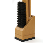 Premium Long-Handled Shoehorn and Brush Stand
